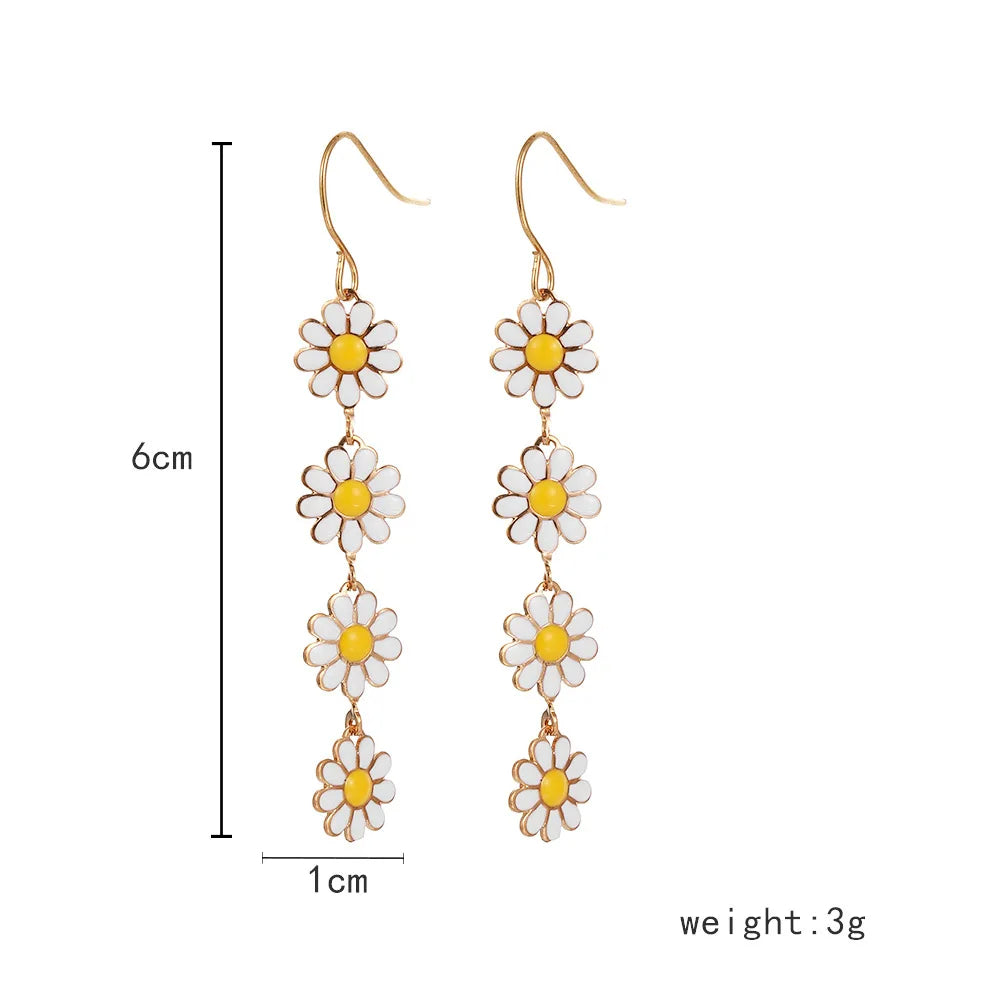 Daisy Chain Drop Earrings