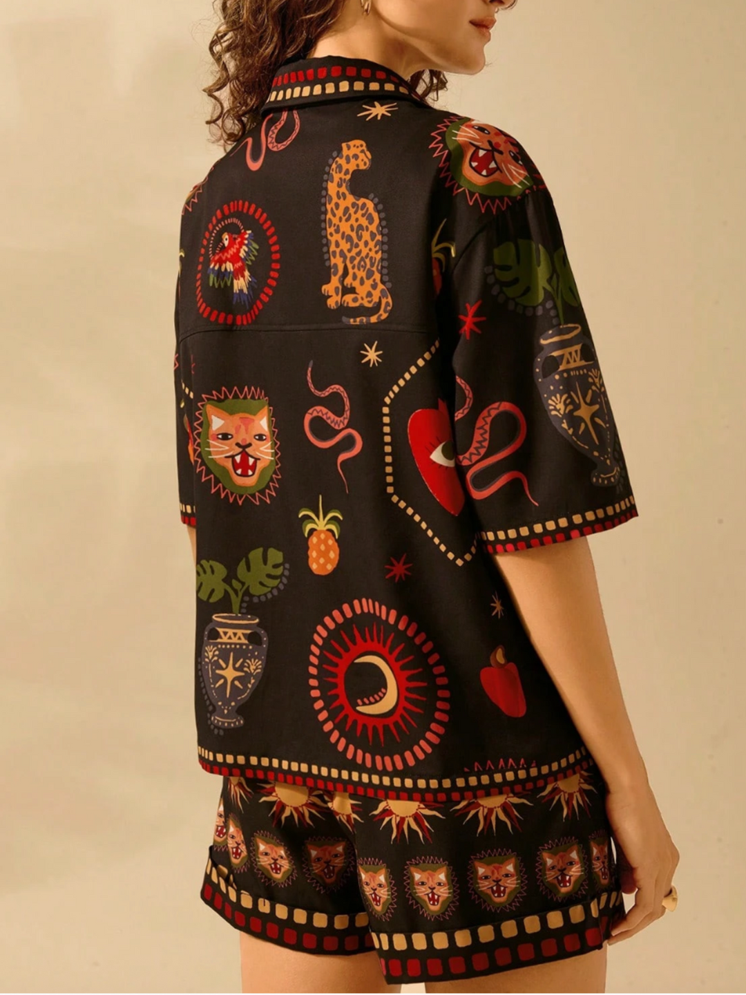 Ibiza Tropic Satin Co-Ord
