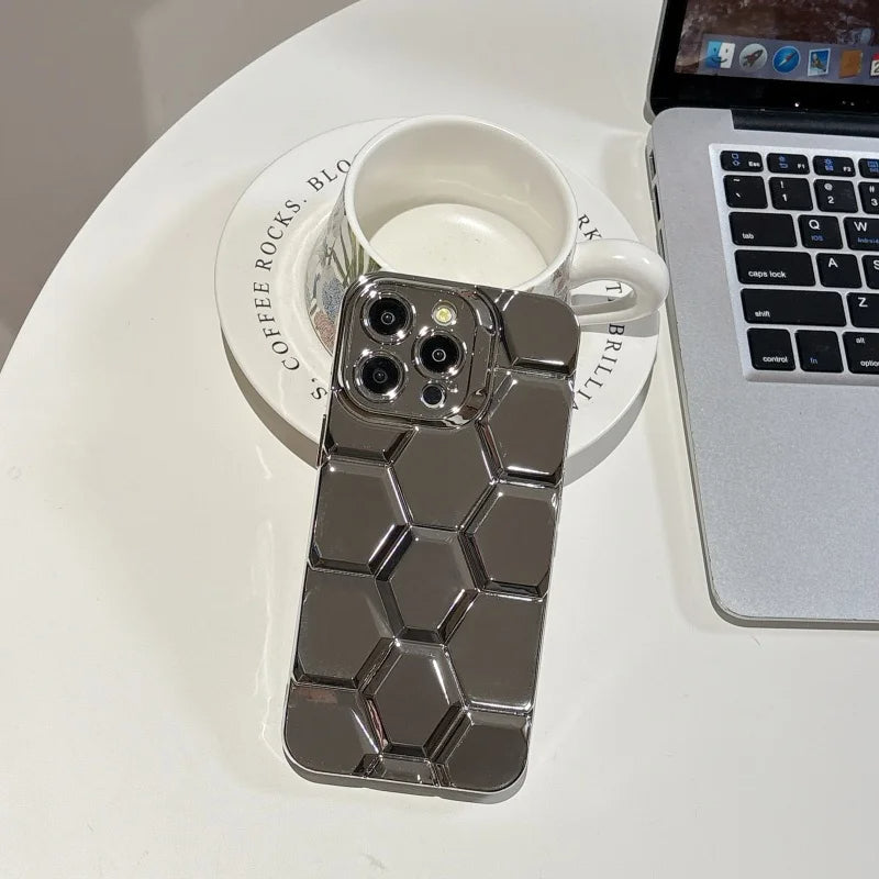 Hex Chrome iPhone Case