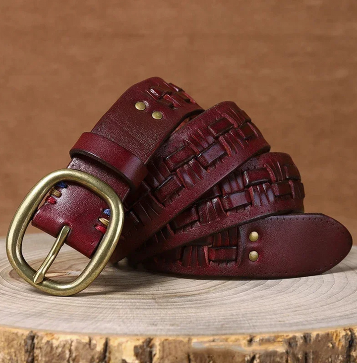 Nomad Leather-Woven Belt