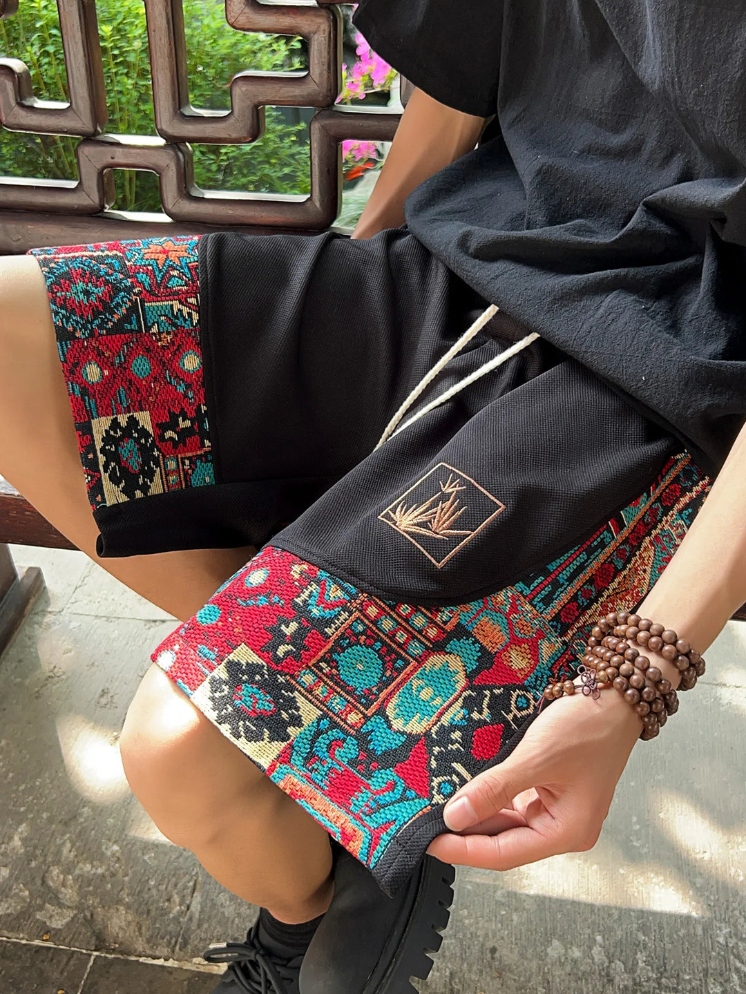 Dynasty Embroidered Short