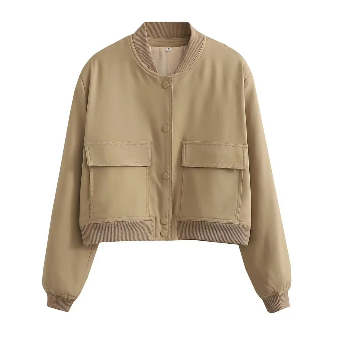Amari Crop Bomber Jacket