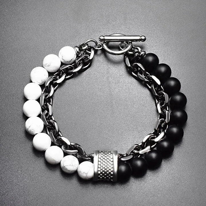 Orion Dual-Stone Chain Bracelet