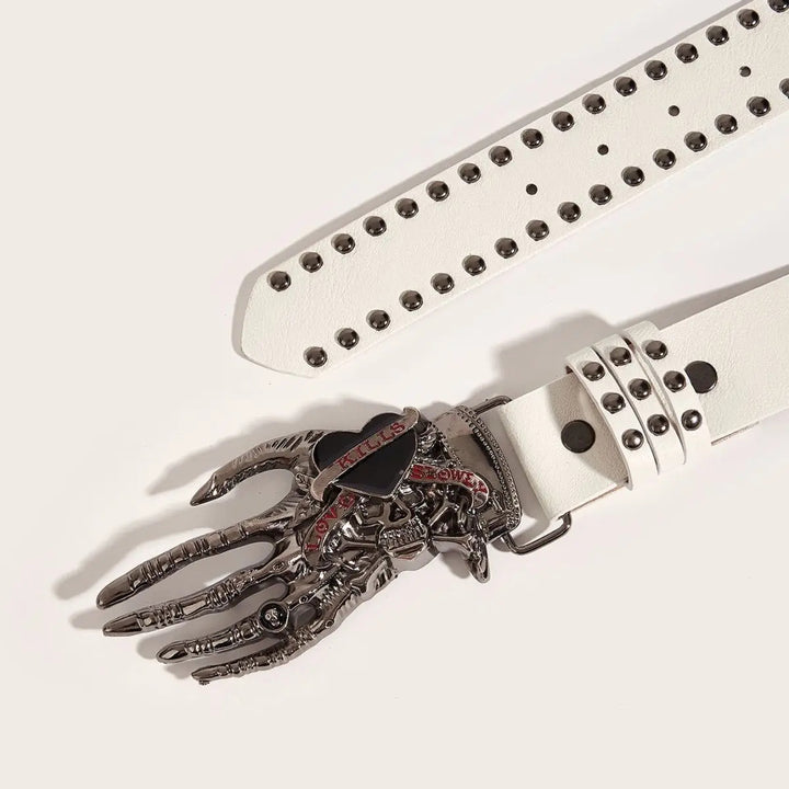 Flesh & Metal Buckle Belt