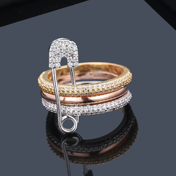 Pavé Pin-Lock Ring