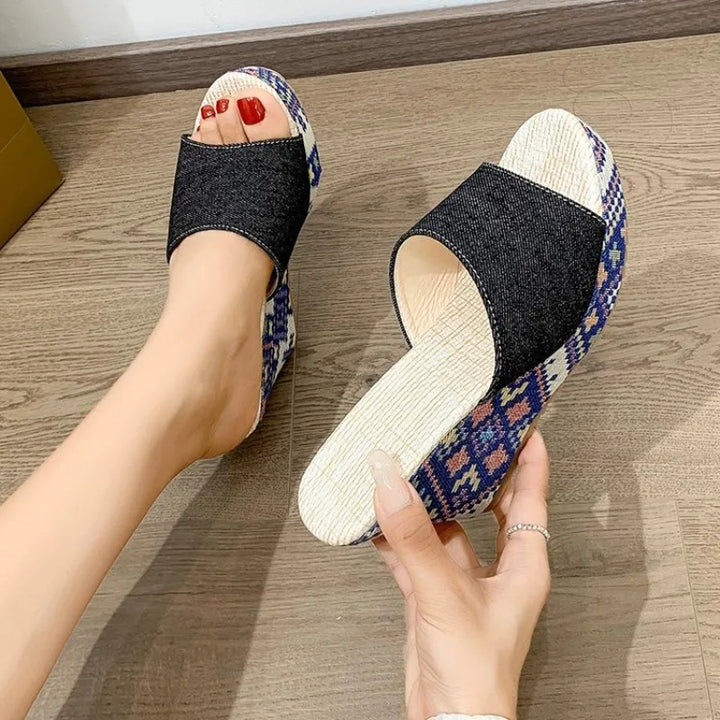 Mosaic Wedge Sandal