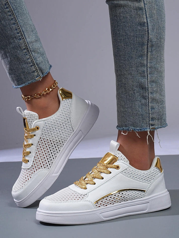 Halo Mesh Chrome Sneaker