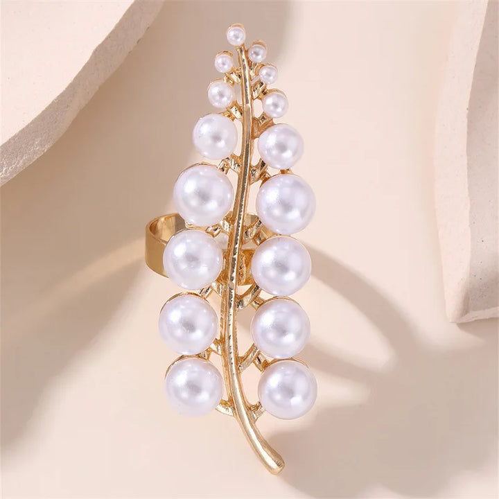 Anastasia Vine Pearl Ring