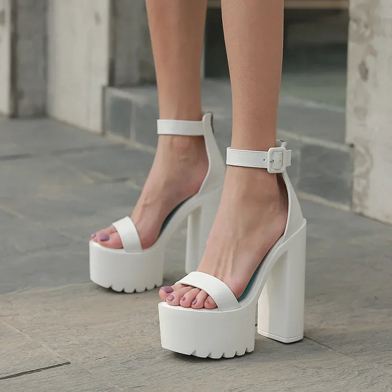 Avanti Chunky Platform Heel