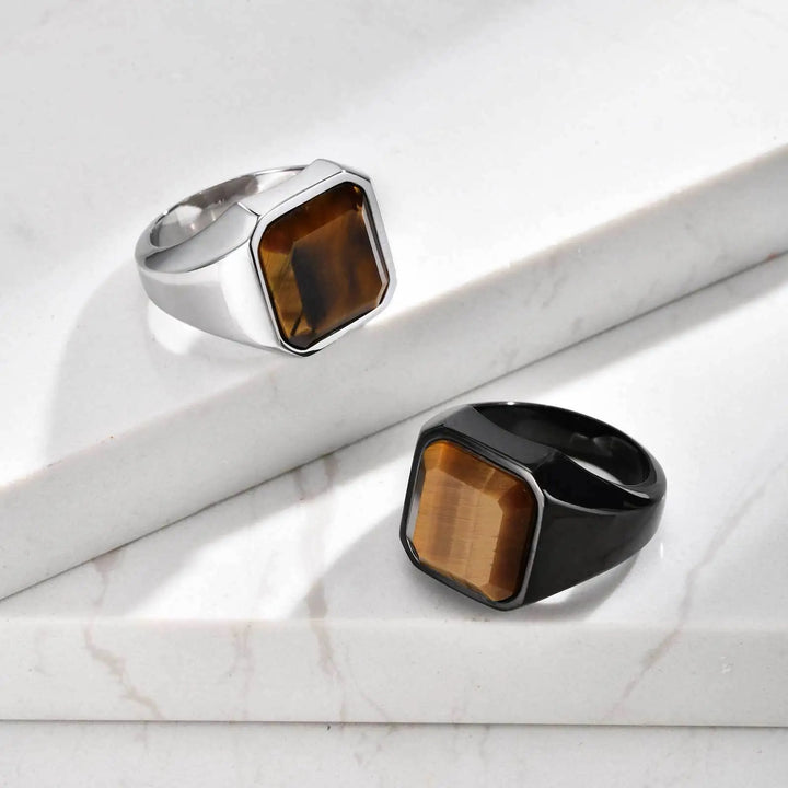 Eye Of The Tiger Signet Ring
