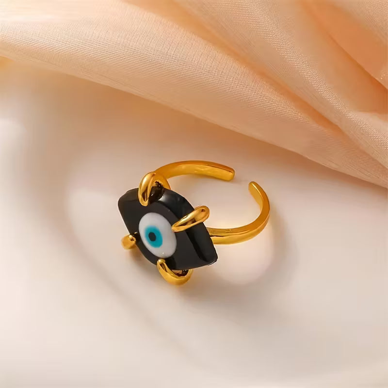 Evil Eye Motif Ring