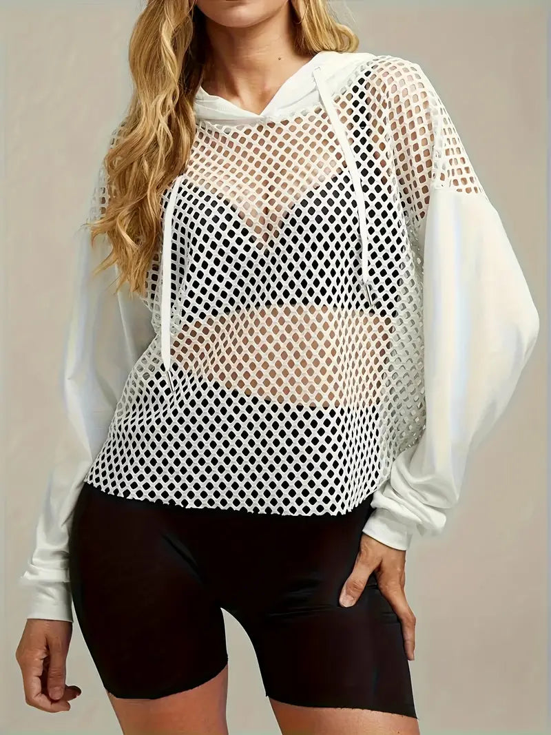 Mesh-Theory Netted Hoodie