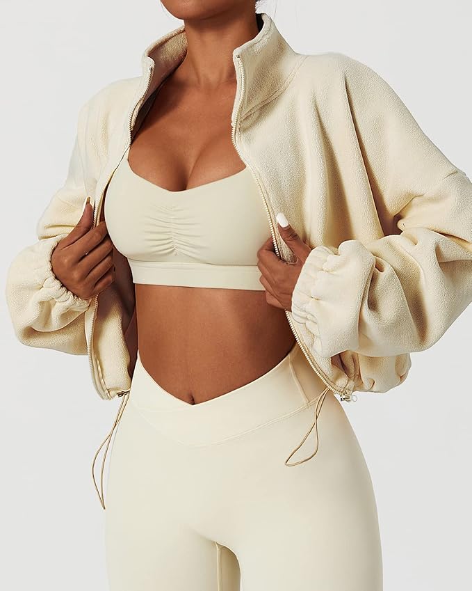 Forma Fleece Cropped Zip-Up