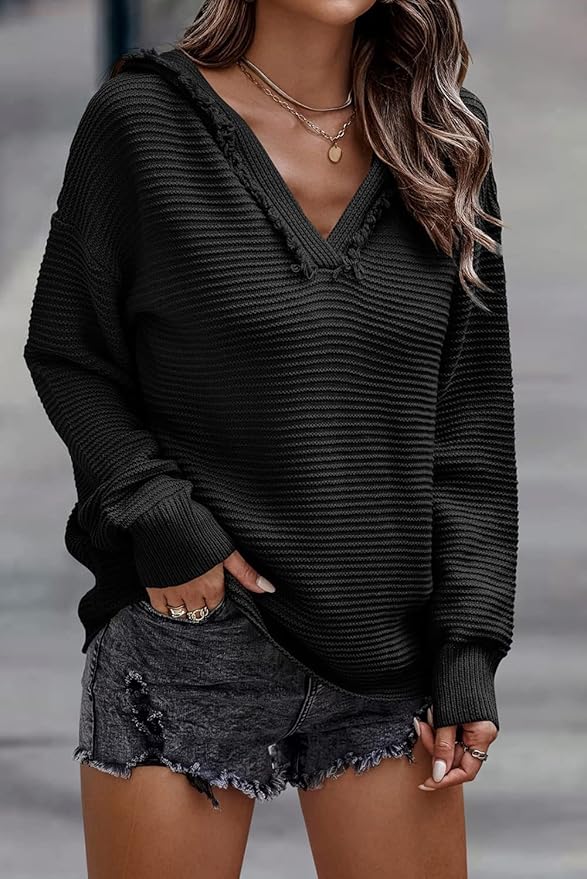 Camille Hooded Knit Sweater
