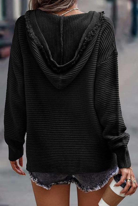 Camille Hooded Knit Sweater