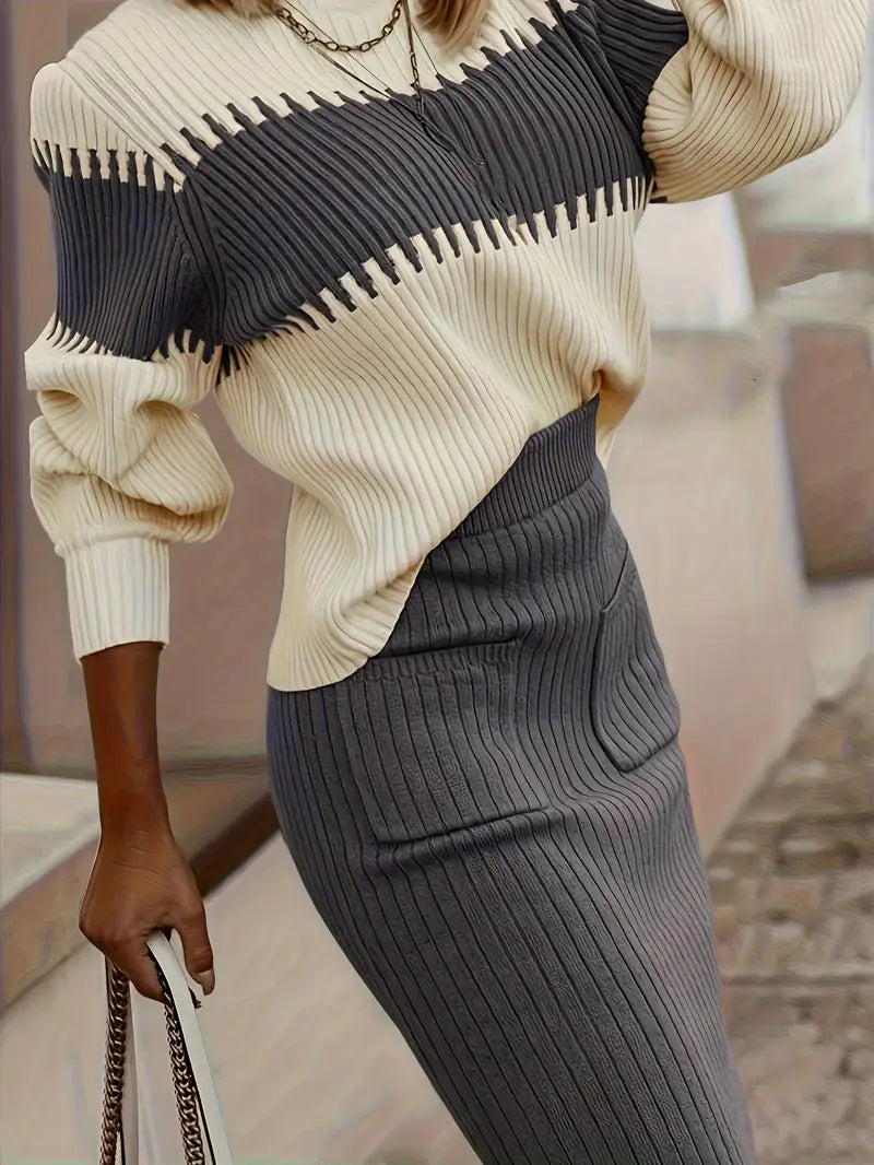 Anastasia Panel Knit Co-Ord