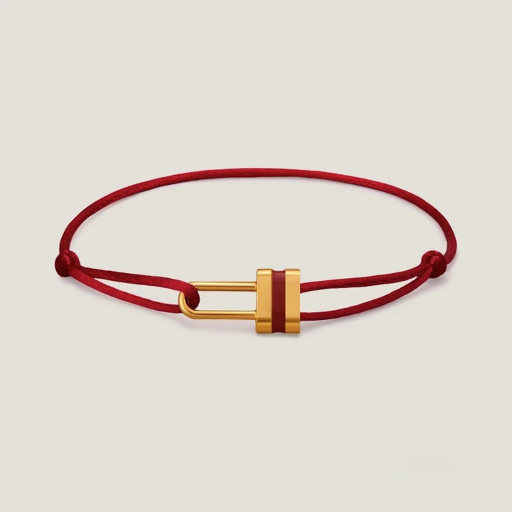Lock Silk Rope Bracelet