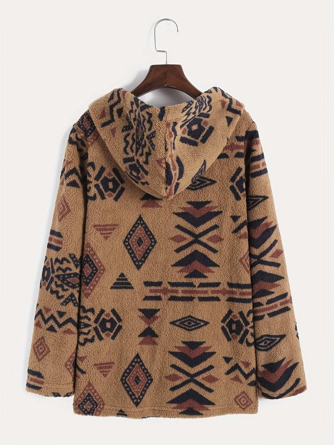 Navajo Hooded Fleece Coat