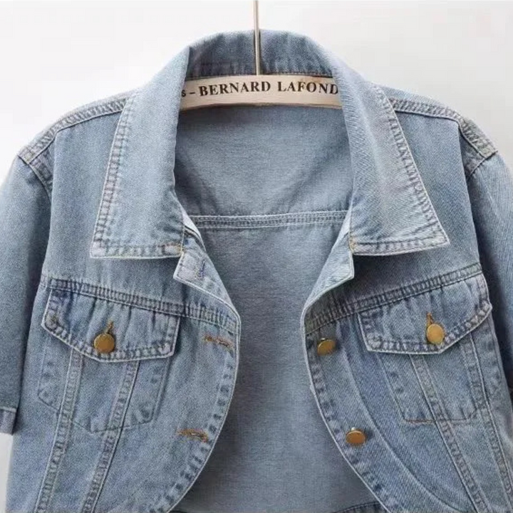 Essence Cropped Denim Jacket