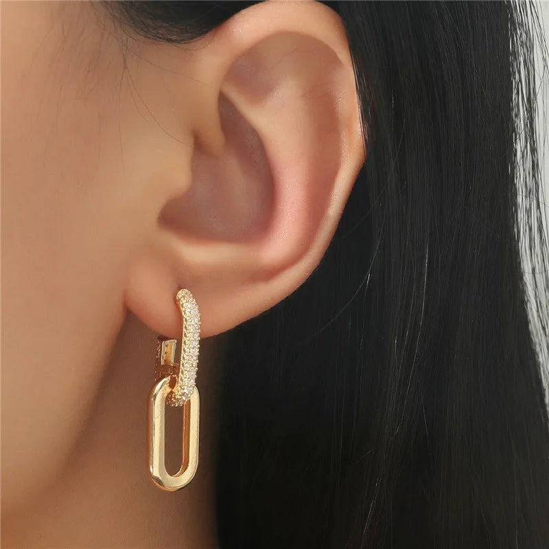Pavé Loop Drop Earring