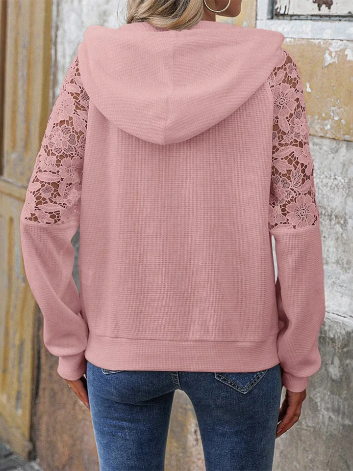Serenity Floral Laced Hoodie