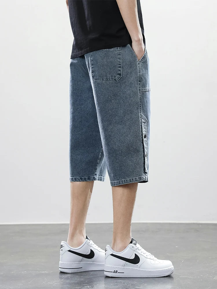 Division Drop-Cut Denim Short