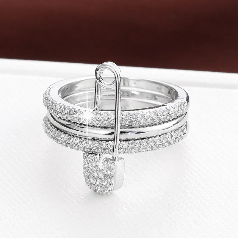 Pavé Pin-Lock Ring