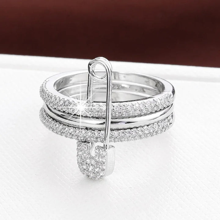 Pavé Pin-Lock Ring