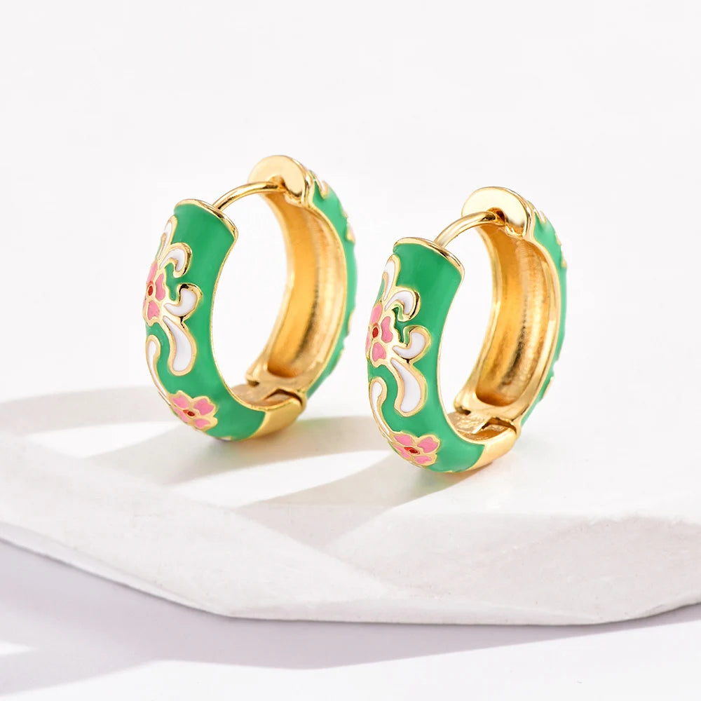 Jardin Bloom Hoop Earrings