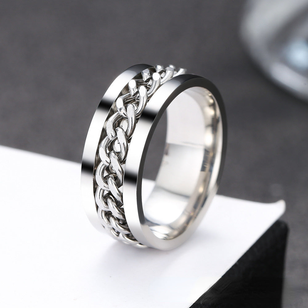 Revolve Curb Link Ring