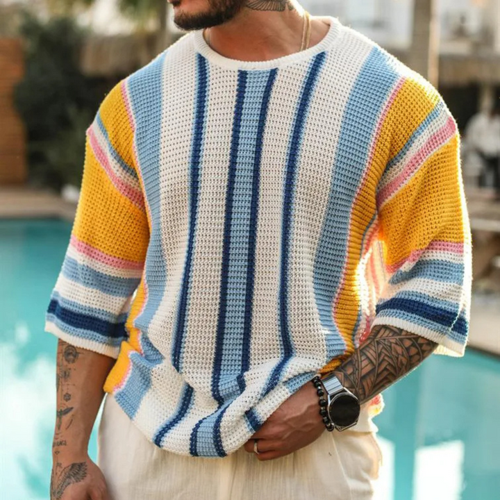 Sundown Stripe Knit Tee