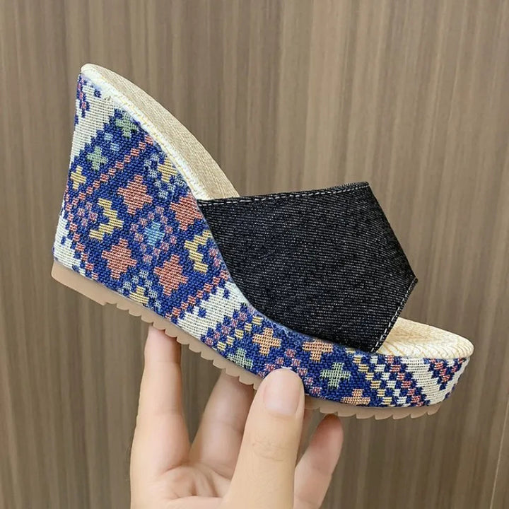 Mosaic Wedge Sandal