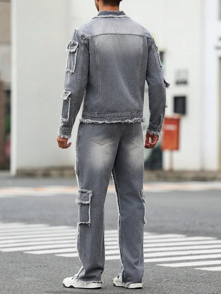 Vanguard Distressed Denim Set