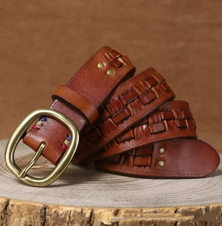 Nomad Leather-Woven Belt