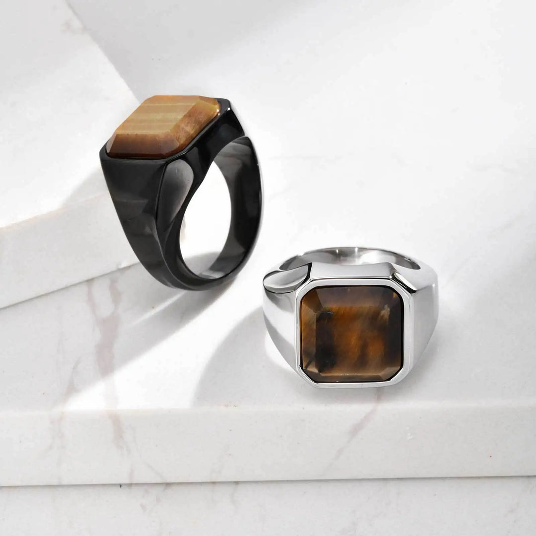 Eye Of The Tiger Signet Ring