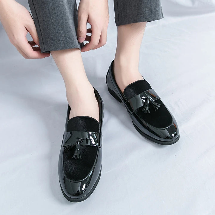 Bellavetro Velvet Tassel Loafers