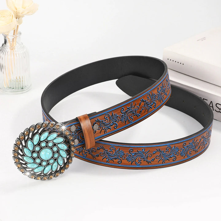 Heirloom Embossed Buckle Belt