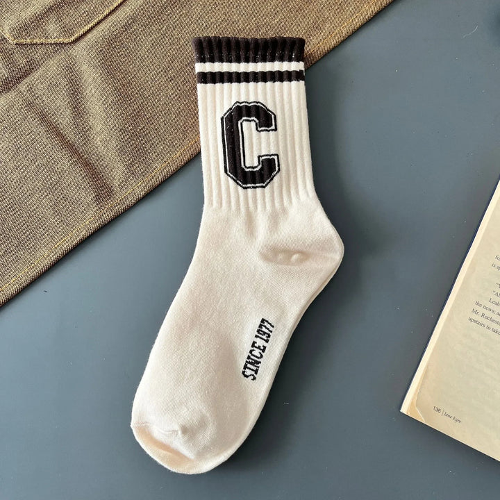 Vintage & Varsity Letter Sock Set