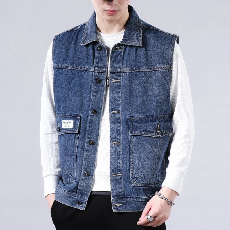 Sentry Washed Denim Vest