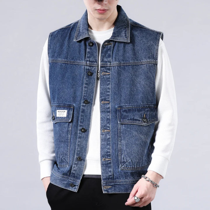 Sentry Washed Denim Vest
