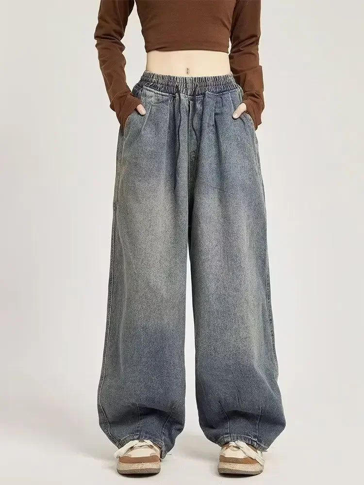 Vibe Wide-Leg Denim Jogger