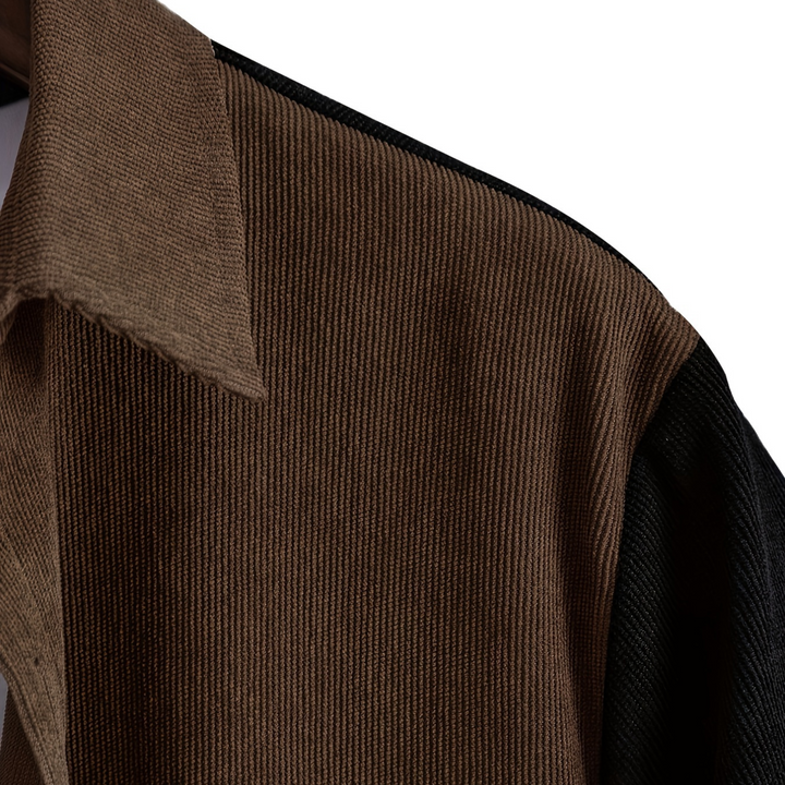 Helix Two-Tone Corduroy Button-Up