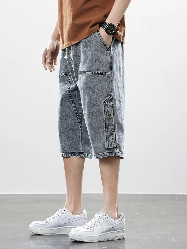 Division Drop-Cut Denim Short