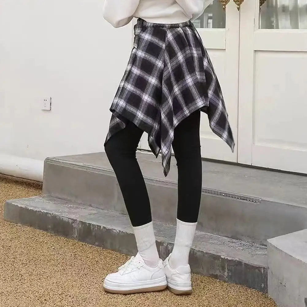 Downtown Flannel Wrap Skirt