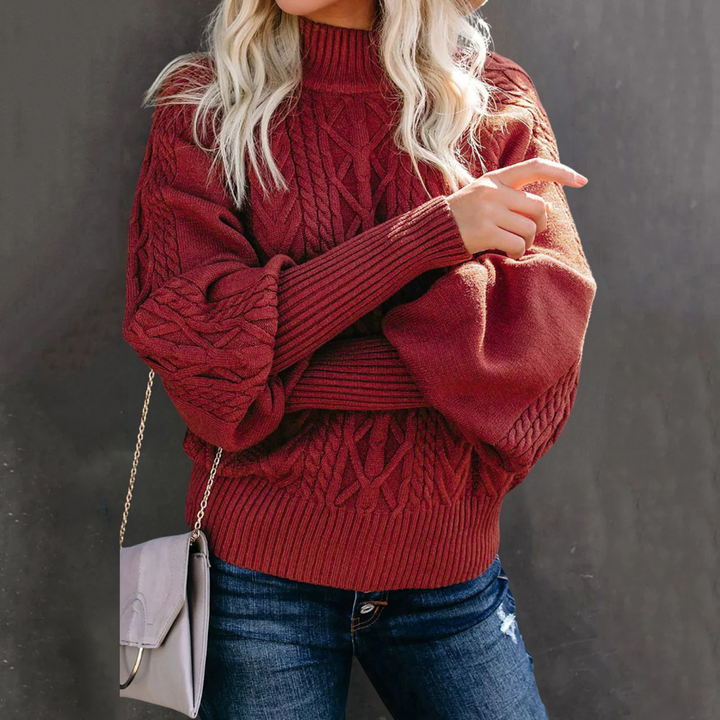 Serene Diamond Knit Pullover