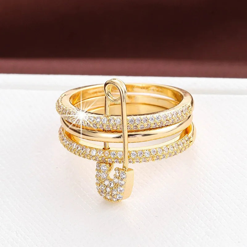 Pavé Pin-Lock Ring