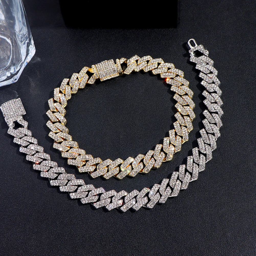 Alpha Iced Link Bracelet