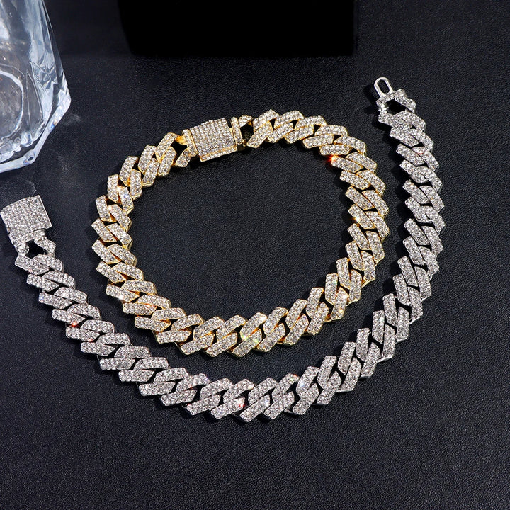 Alpha Iced Link Bracelet