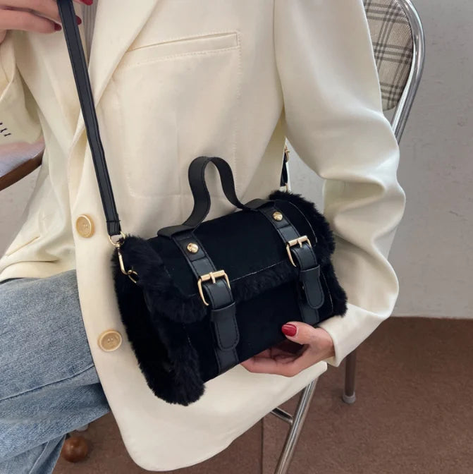 Alpine Shearling Crossbody Bag