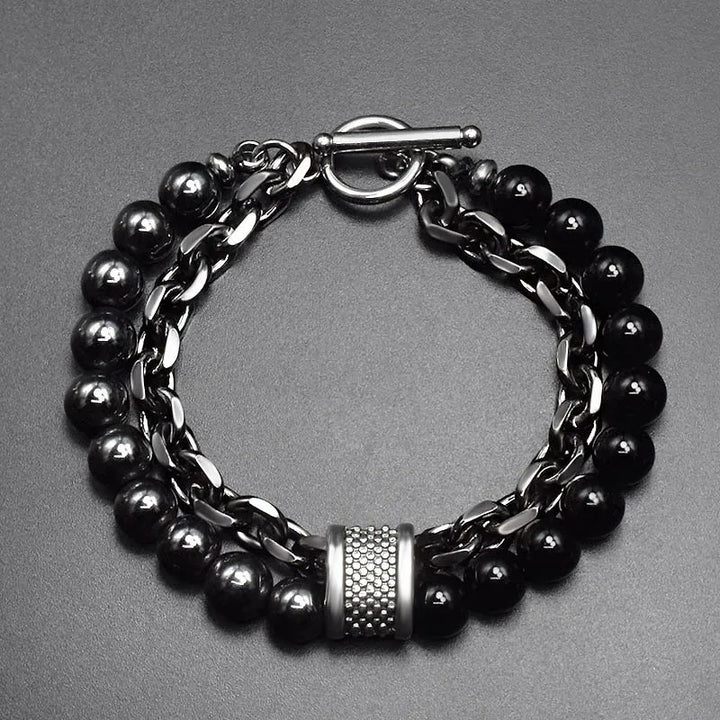 Orion Dual-Stone Chain Bracelet